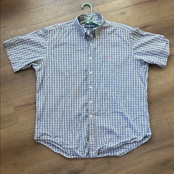 Brooks Brothers Other - Polo Ralph Lauren Navy and White Plaid Shirt ! XL